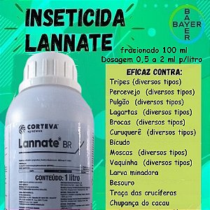 Inseticida Lannate BR 100 ml - Composição Metomil