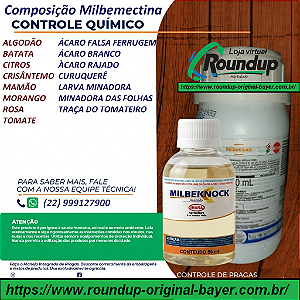 Acaricida Milbenock Fracionado 50 ml - Composição Milbemectina