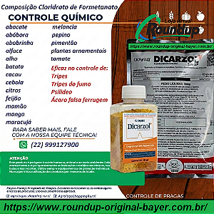 Acaricida Dicarzol 500 Fracionado 100 gr Composição Cloridrato de Formetanato