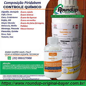 Acaricida Sanmite Fracionado 100 ml - Composição Piridabem