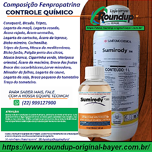 Acaricida Sumirody 300 Fracionado 100 ml - Composição Fenpropatrina