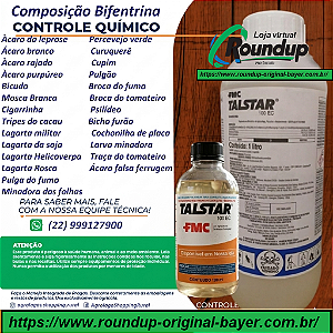 Acaricida Talstar 100 Fracionado 100 ml - Composição Bifentrina