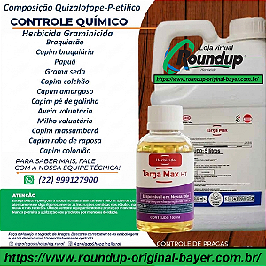 Herbicida Graminicida Targa Max Fracionado 100ml - Composição Quizalofope-P-etílico