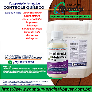Herbicida Metrimex 500 Fracionado 100 ml - Composição Ametrina