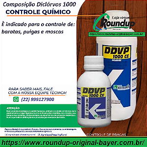 Inseticida DDVP 1000 Fracionado 100 ml - Composição Diclórvos 1000