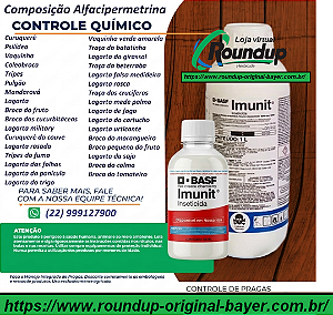 Inseticida de contato Imunit Fracionado 100 ml - Composição Alfa-cipermetrina/Teflubenzurom
