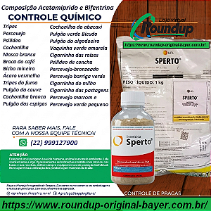 Inseticida Multicultura Sperto Fracionado 100 gr - Composição Acetamiprido e Bifentrina