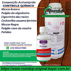 Inseticida Privilege Fracionado 100 ml - Composição Acetamiprido