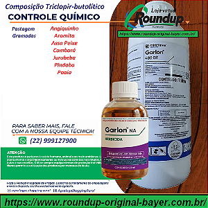 Herbicida Garlon 480 BR Fracionado 100 ml - Composição Triclopir Butólico