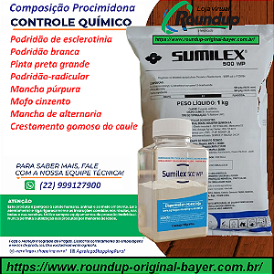 Fungicida Sumilex 500 WP Fracionado 100 gr - Composição Procimidona