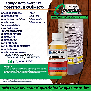 Inseticida Lannate BR Fracionado 100 ml - Composição Metomil