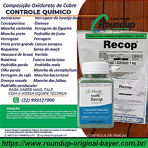Fungicida Recop Fracionado 100 gr - Composição Oxicloreto de Cobre