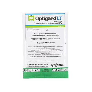 Inseticida Optigard LT 20gr - Composição Tiametoxam