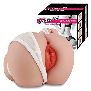 Masturbador Masculino Formato de Bunda - Vagina e ânus - Sexy Lady Realistic - VIPMIX