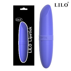 Mini vibrador em formato de batom com uma única vibração - LILO-ROXO