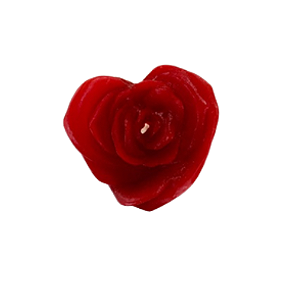 Rosa em formato de coração