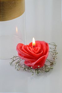 Rosa em formato de coração