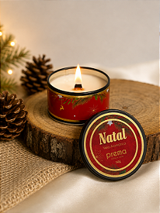 Vela aromática - Latinha de Natal