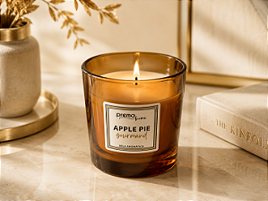 Vela no copo Ágata. Essência Apple Pie