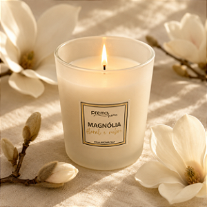 Vela no copo Ágata. Essência Magnolia