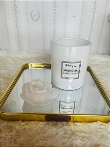 Vela no copo Ágata. Essência Magnolia