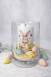 Decoupage Páscoa Cilindro 14cm altura