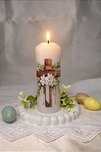 Decoupage Páscoa Cruz renascimento