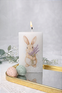 Decoupage Páscoa Quadrada 11cm altura