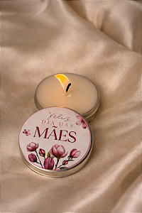 Vela na latinha - dia das mães