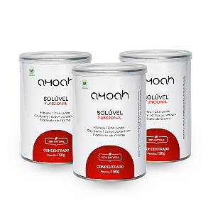 Combo 3 Solúvel Funcional 100% Natural 150g | Amoah