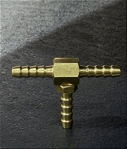TEE DE LATÃO PARA MANGUEIRA
