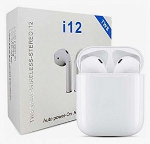 Fone de Ouvido Wireless i12 TWS