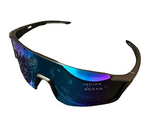 Óculos Fast Pace Com Lente Polarizada e Proteção UV400 -  Preto-Azul