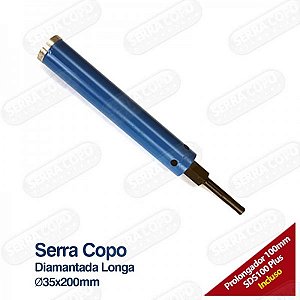 Serra Copo Diamantada Longa 35mm x 200 - BSC35/200