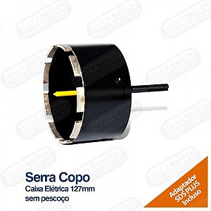 Serra Copo Caixa Elétrica S/ Pescoço - 127MM - M16x1,5 - 8MPA - PRETA