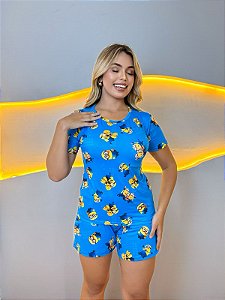 Pijama Manga Curta Minnions