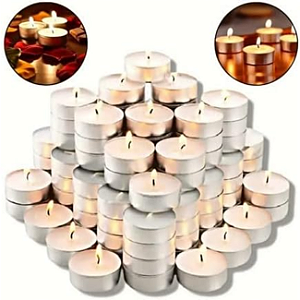 Kit 50 Velas Rechaud Lamparina Flutuante