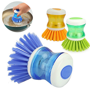 Escova Lava Louça Porta Detergente