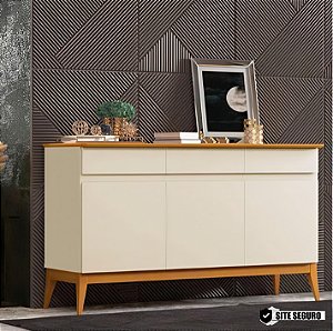 Buffet Magnum 1,40m 03 Portas Com Gavetas 776218 EDN