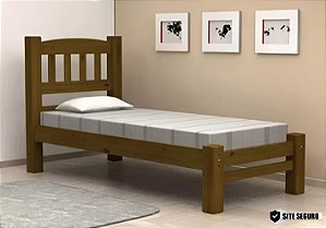 CAMA ONIX PORTO SOLTEIRO EM MADEIRA MACIÇA REFORÇADA