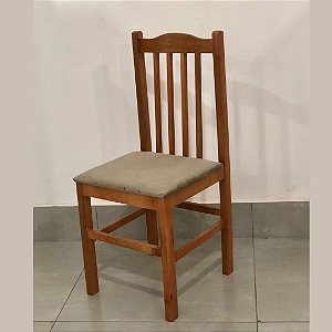 Cadeira Dora em Madeira Maciça Encosto Ripado 71