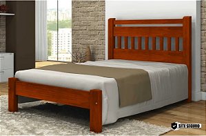 Cama Antares Casal 1,38x1,88 Madeira Maciça São Pedro
