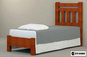 Cama Bari Viúvo 1,08x1,98 Madeira Maciça São Pedro