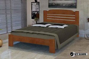 Cama Dubai Casal 1,38x1,88 Madeira Maciça São Pedro