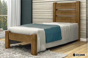 Cama Maiorca Solteiro 0,88x1,88 Madeira Maciça São Pedro