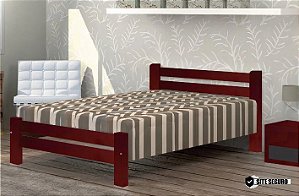 Cama Piazza Casal 1,38x1,88 Madeira Maciça São Pedro