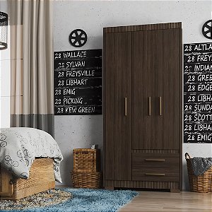 Guarda Roupa 3P 2G c/Pé Primacy 1195 Batrol