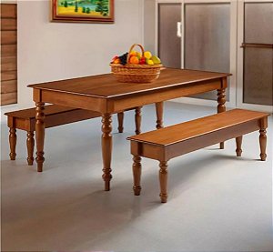 Conjunto de Mesa 1,80x90 c/2 bancos 1,56x35 917 Linz