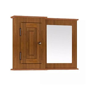 Aéreo para Balcão de Banheiro 97cm com 1 Porta e Espelho 3059-97 Linz