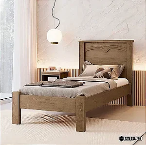 Cama Solteiro Amsterdã 100% MDF Barreto Lonçarcci